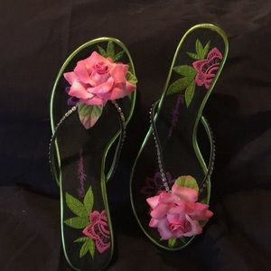 Beverly Feldman Lazy-Night Black Pink Crystal.